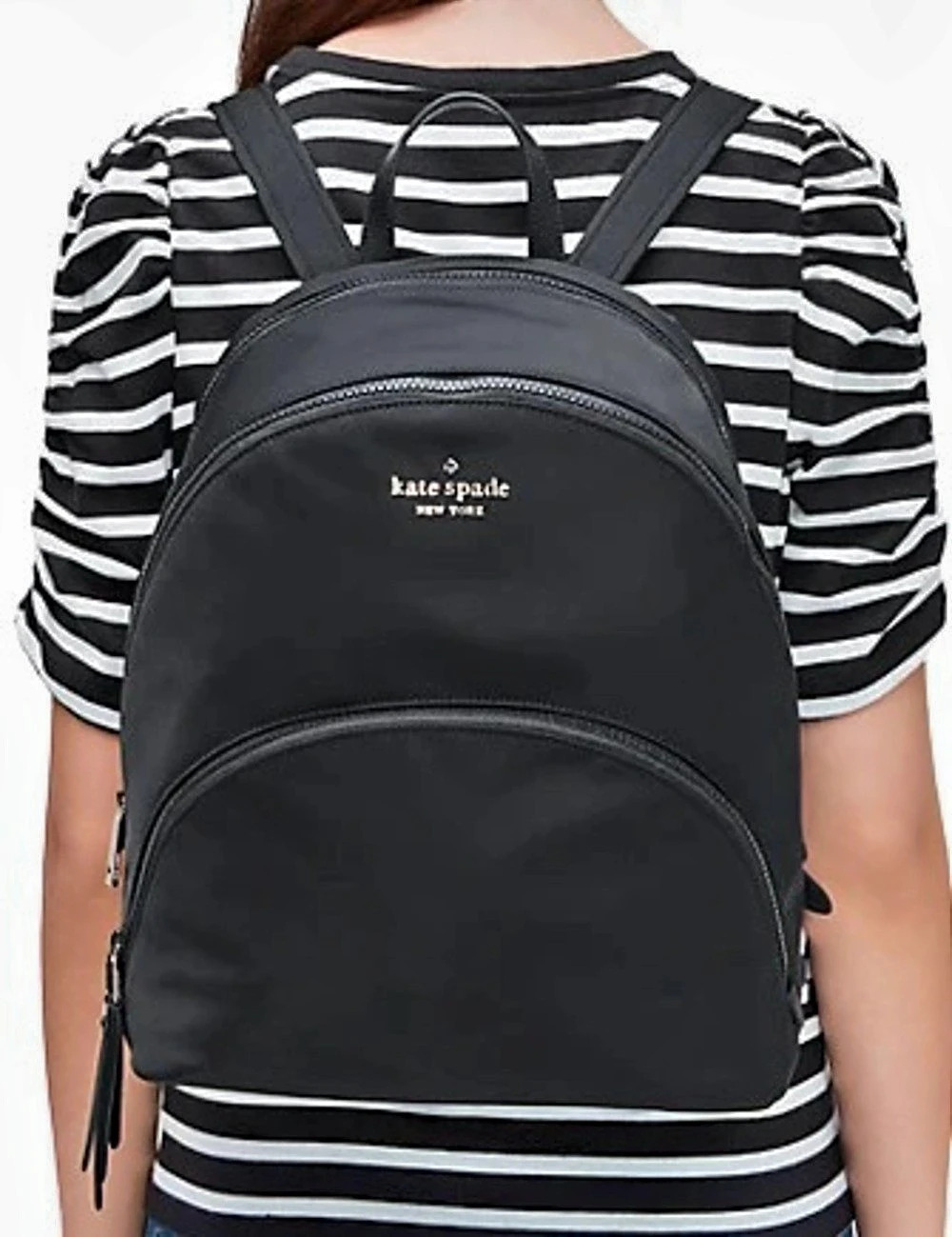KATE SPADE NEW YORK NYLON MINI BACKPACK BLACK